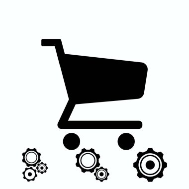 En iyi düz simgesini Eps vektör grafik vektör simgesi alışveriş,