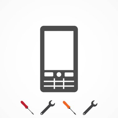 telefon simgesi, vektör en iyi düz simgesini Eps