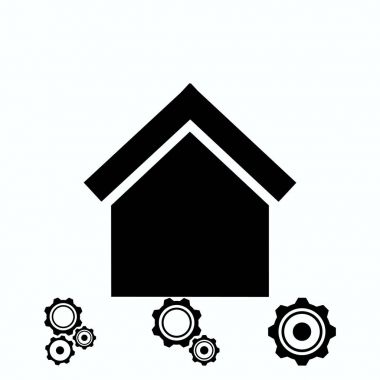 ev kutsal kişilerin resmi, vektör en iyi düz simgesini Eps