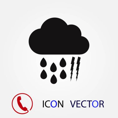 Hava, bulut kutsal kişilerin resmi, vektör en iyi düz simgesini Eps