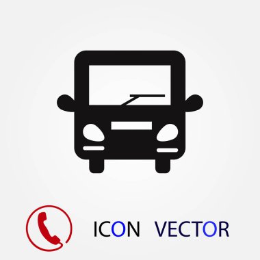 otobüs kutsal kişilerin resmi, vektör en iyi düz simgesini Eps