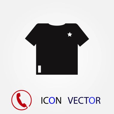 t-shirt simgesi, vektör en iyi düz simgesini Eps