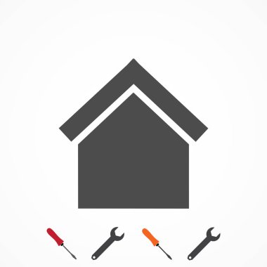 ev kutsal kişilerin resmi, vektör en iyi düz simgesini Eps