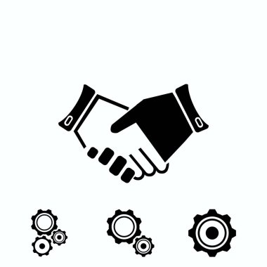 headshake kutsal kişilerin resmi, vektör en iyi düz simgesini Eps