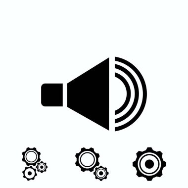 hoparlör simgesi, vektör en iyi düz simgesini Eps