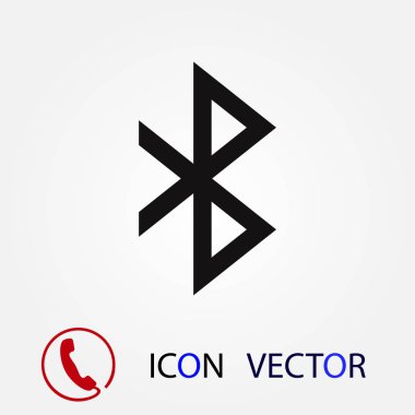 Bluetooth simgesini, vektör en iyi düz simgesini Eps