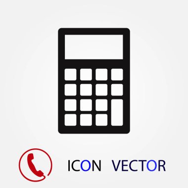 hesap makinesi simgesi vektörü en iyi düz simge EPS