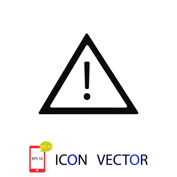 Warning Roadsign Icon Vector Best Flat Icon Eps — Stock Vector