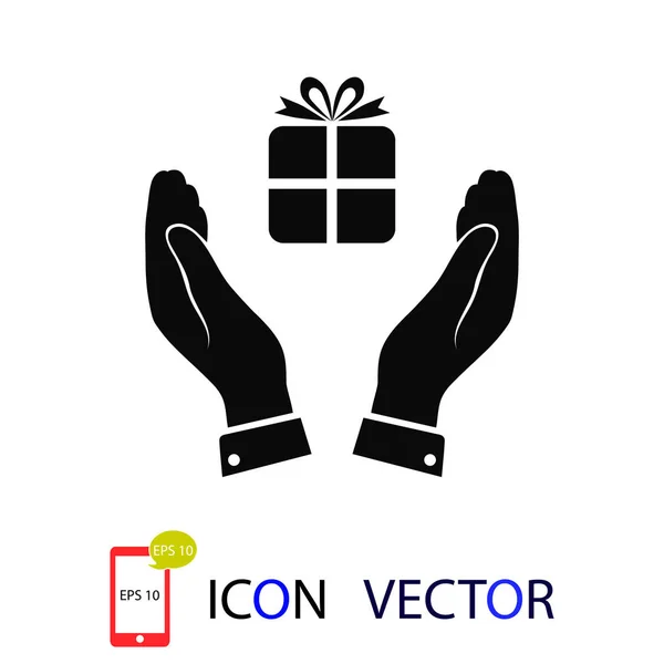 Pictogramme Icône Cadeau Vecteur Meilleure Icône Plate Eps — Image vectorielle