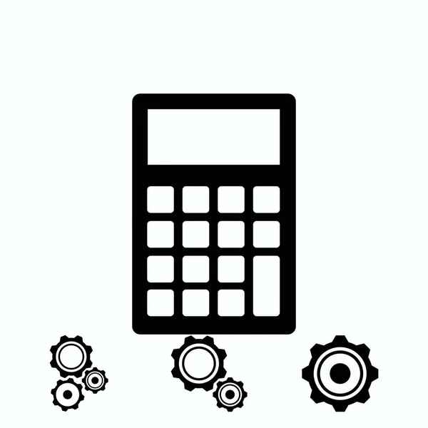 Vetor Ícone Calculadora Melhor Ícone Plana Eps — Vetor de Stock