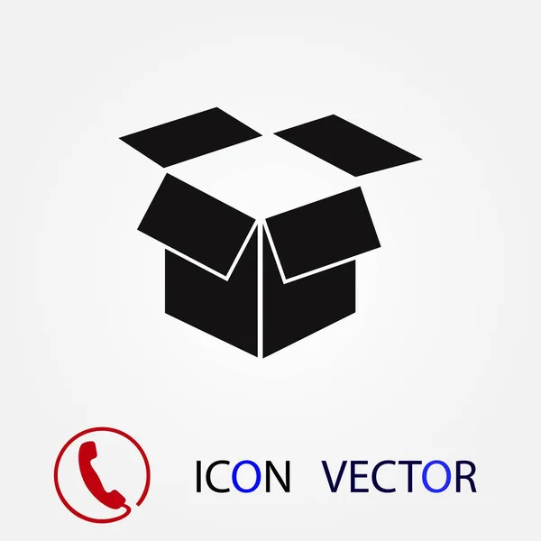 Коробка Вектор Значок Вектор Лучший Плоский Значок Eps — стоковый вектор