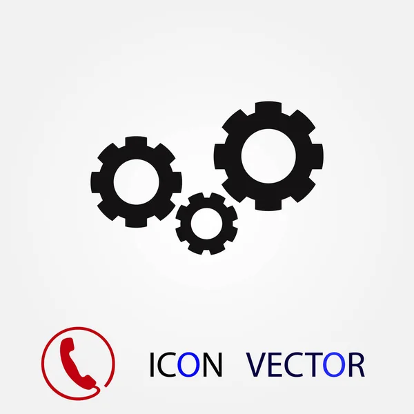 Engranajes Icono Vector Mejor Icono Plano Eps — Vector de stock