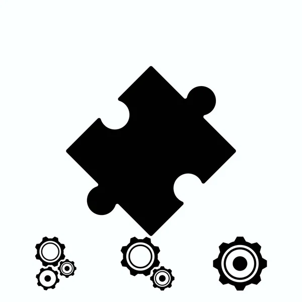 Pictogram Van Vector Vector Beste Platte Pictogram Eps Puzzel — Stockvector