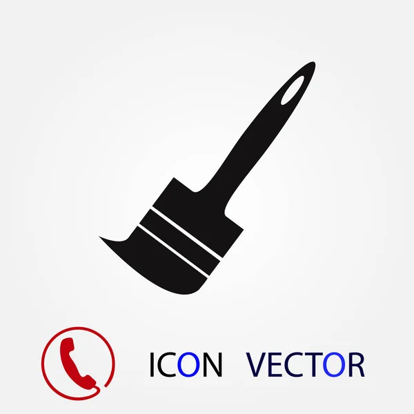 Icono Pincel Pintura Vector Mejor Icono Plano Eps — Vector de stock