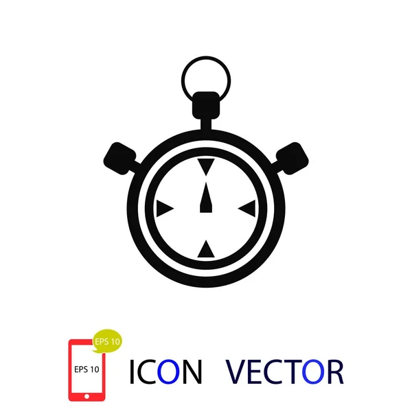 Icono Cronómetro Vector Mejor Icono Plano Eps — Vector de stock