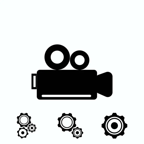 Іконка Відеокамери Векторна Краща Плоска Іконка Eps — стоковий вектор