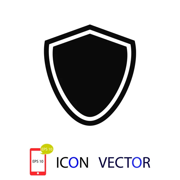 Icône Bouclier Meilleure Icône Plate Vectorielle Eps — Image vectorielle