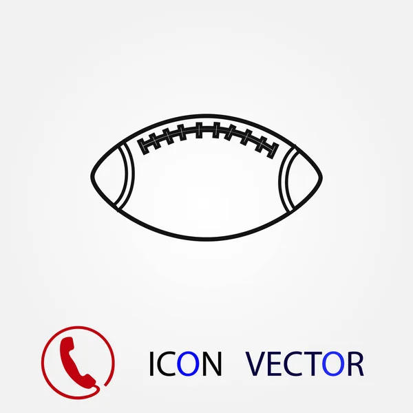 Reugby Ball Icon Vector Best Flat Icon Eps — стоковый вектор