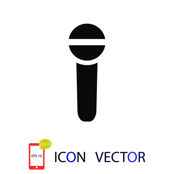 Icône Microphone Meilleure Icône Plate Vectorielle Eps — Image vectorielle