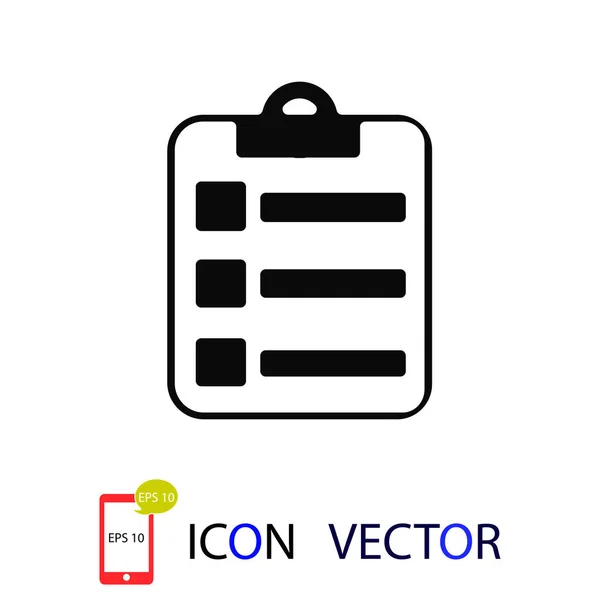 Icono Del Informe Vector Mejor Icono Plano Eps — Vector de stock