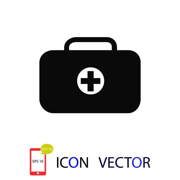 Icono Bolsa Médica Vector Mejor Icono Plano — Vector de stock