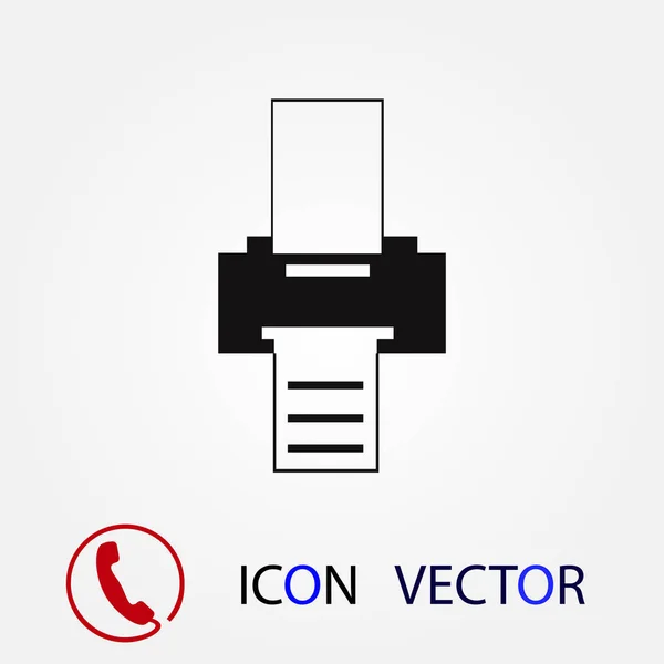 Druckersymbol Vektor Bestes Flaches Symbol Eps — Stockvektor