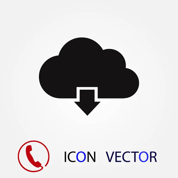 Wolke Vektor Icon Vektor Beste Flache Icon Eps — Stockvektor