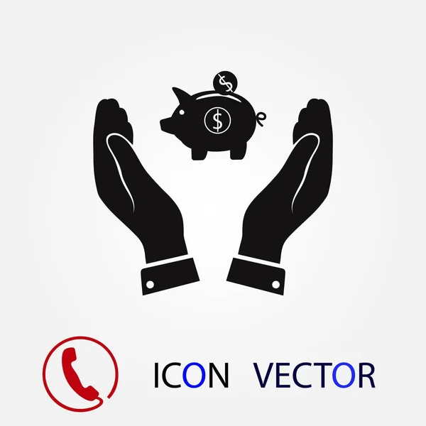 Moneybox Icon Vector Best Flat Icon Eps — Stock Vector