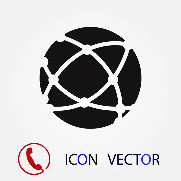Icono Tecnología Global Vector Mejor Icono Plano Eps — Vector de stock