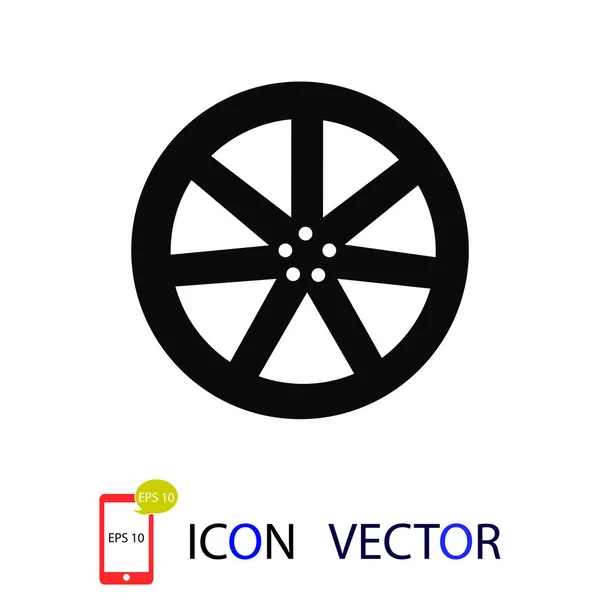 Icônes Disques Roue Meilleure Icône Plate Vectorielle Eps — Image vectorielle