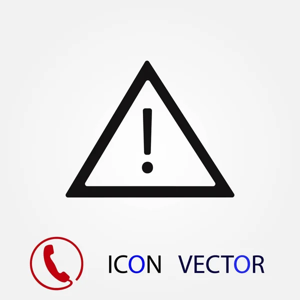 Warning Roadsign Icon Vector Best Flat Icon Eps — Stock Vector