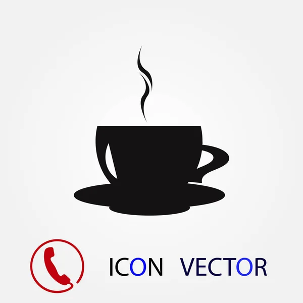 Kaffee Symbol Vektor Bestes Flaches Symbol Eps — Stockvektor