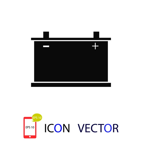 Car Battery Icon Vector Vector Best Flat Icon Eps — Stock Vector