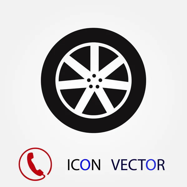 Wheel Icon Vector Best Flat Icon Eps — Stock Vector