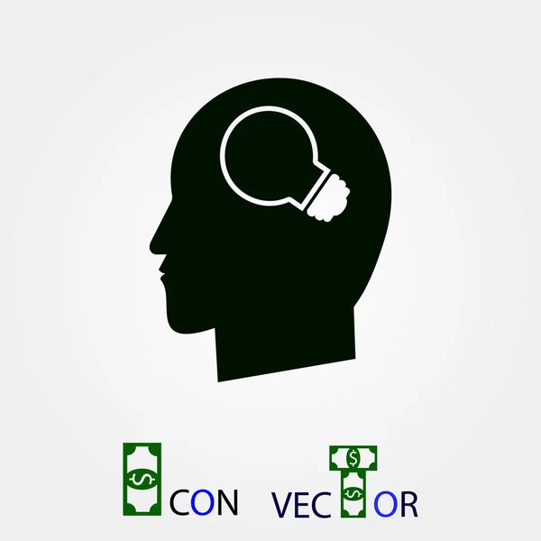 Idées Créatives Icône Concept Ampoule Vecteur Meilleure Icône Plate Eps — Image vectorielle