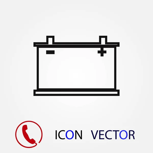 Car Battery Icon Vector Eps Vector Best Flat Icon Eps — Stock Vector