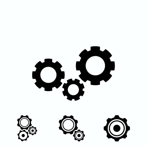 Gears Icon Vector Best Flat Icon Eps — Stock Vector