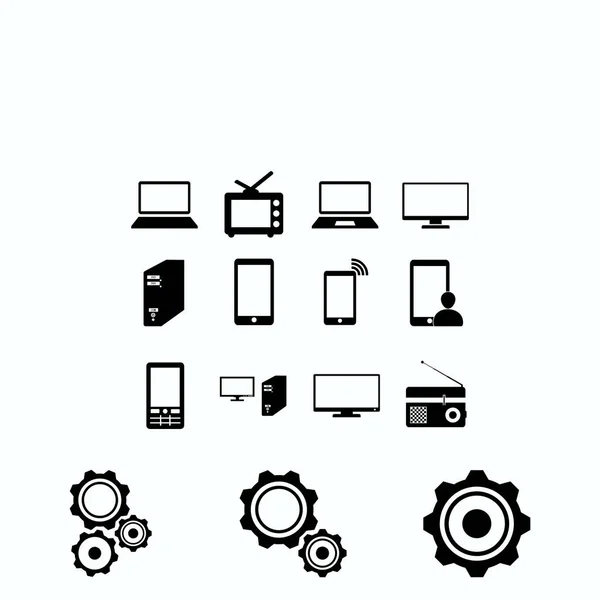 Communication Device Icons Vector Best Flat Icon Eps — Stock Vector