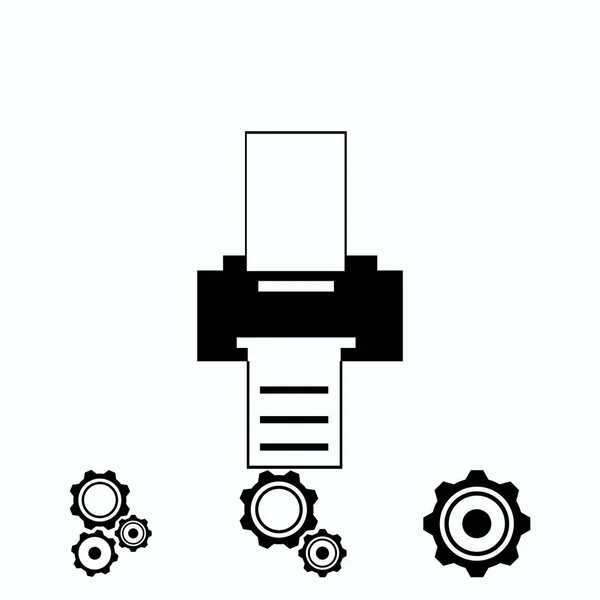 Icône Imprimante Vecteur Meilleure Icône Plate Eps — Image vectorielle