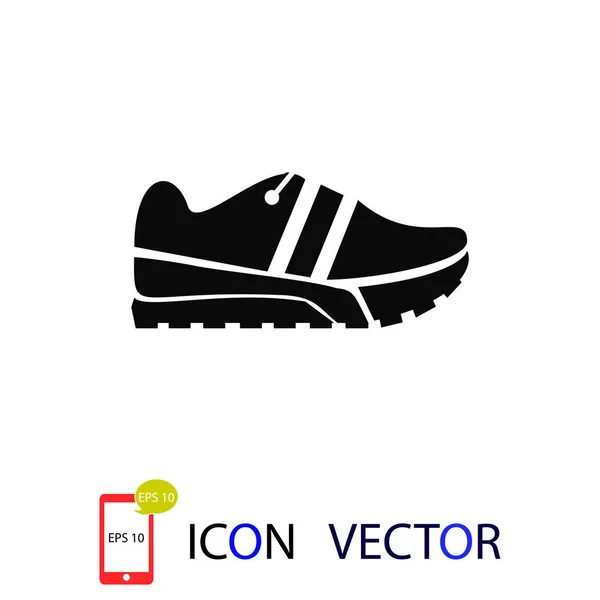 Zapato Correr Icono Vector Mejor Icono Plano Eps — Vector de stock