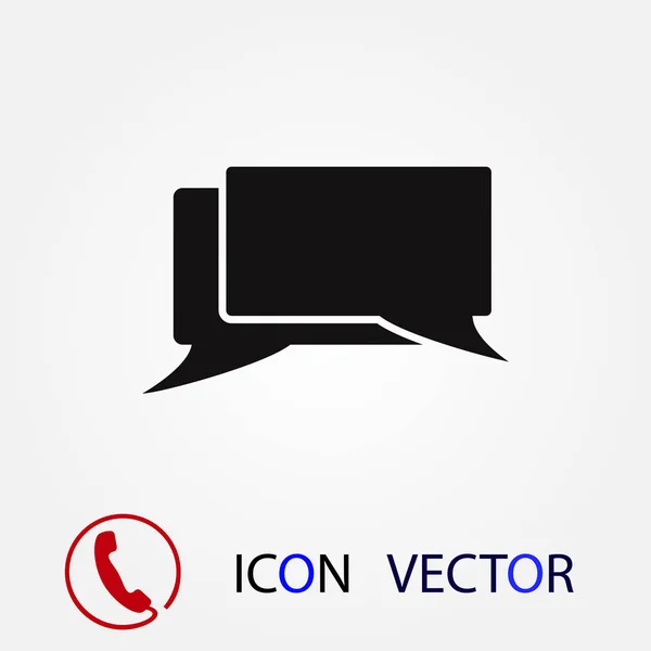 Icono Mensajes Vector Mejor Icono Plano Eps — Vector de stock