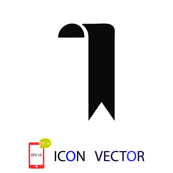 Ribbon Symbol Vektor Bestes Flaches Symbol Eps — Stockvektor