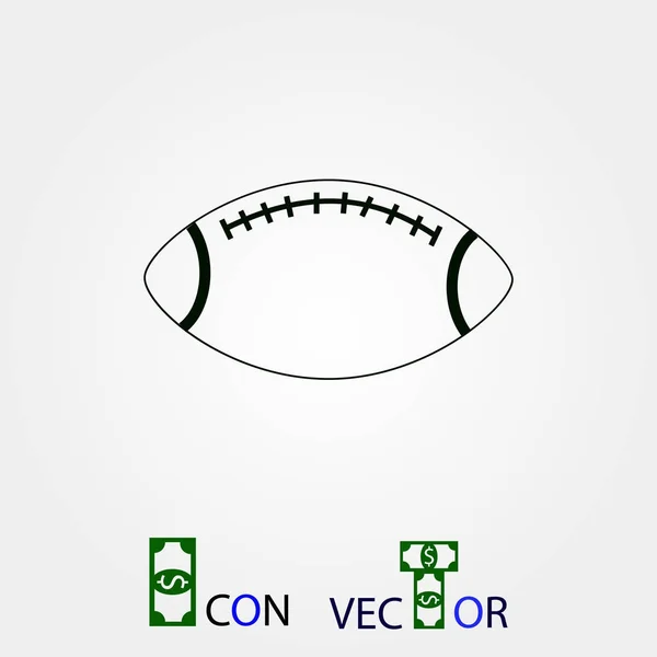 Rugby Symbol Vektor Bestes Flaches Symbol Eps — Stockvektor