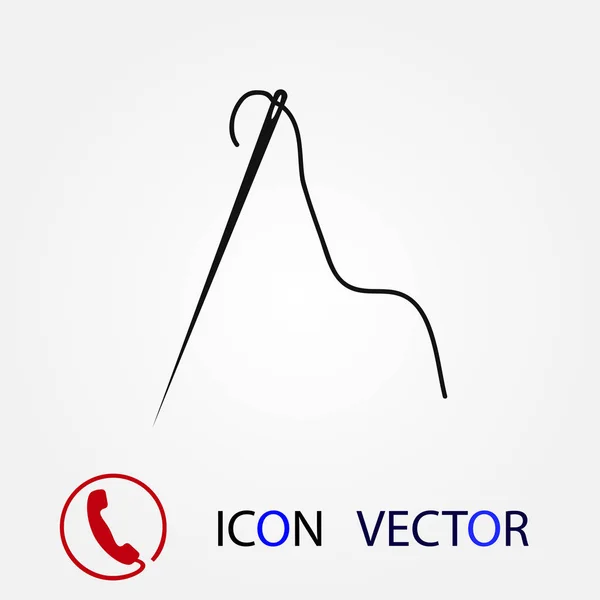 Icono Aguja Vector Mejor Icono Plano Eps — Vector de stock