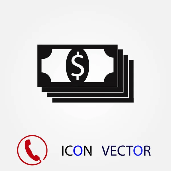 Dólar Icono Vector Mejor Icono Plano Eps — Archivo Imágenes Vectoriales