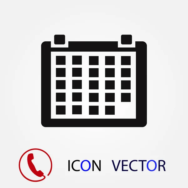 Icône Calendrier Vecteur Meilleure Icône Plate Eps — Image vectorielle