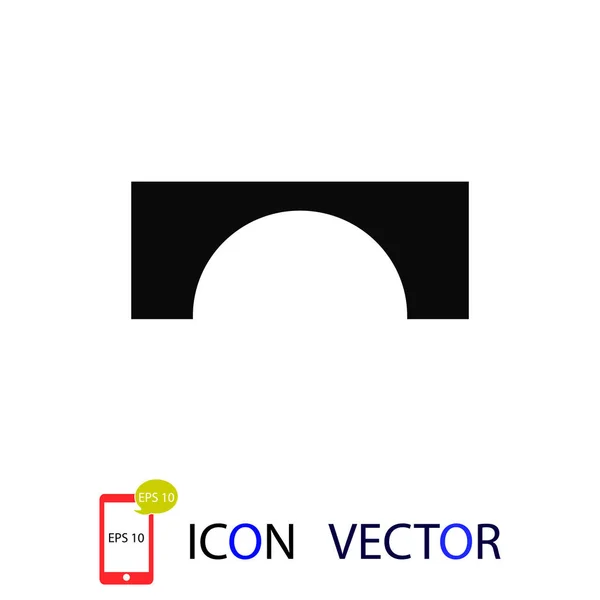 Icône Pont Vecteur Meilleure Icône Plate Eps — Image vectorielle