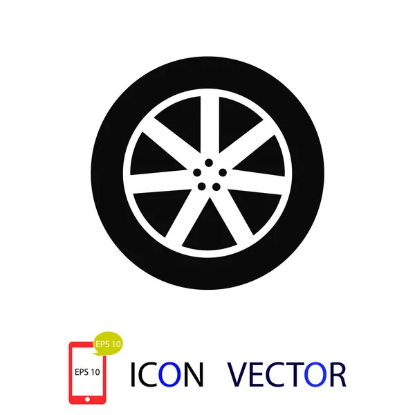 Wheel Icon Vector Best Flat Icon Eps — Stock Vector