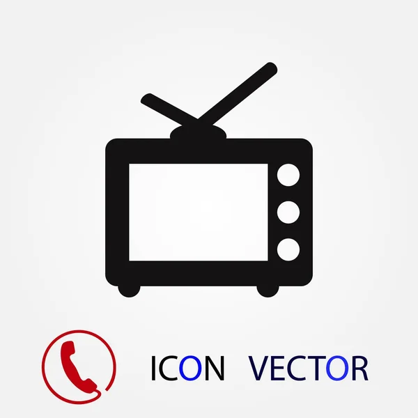 Телевізійна Іконка Векторна Краща Плоска Іконка Eps — стоковий вектор