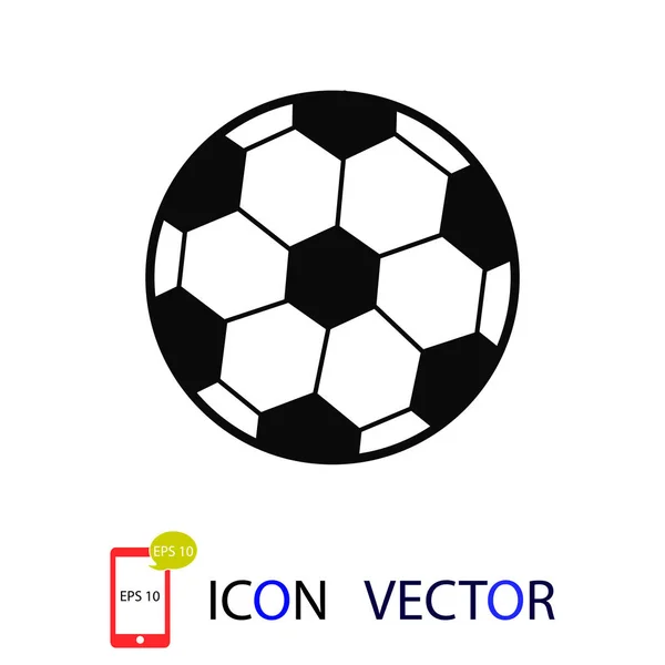 Klassische Fußball Symbol Vektor Besten Flachen Symbol — Stockvektor